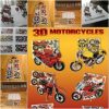 moto 1 Lot 15000 Mini Casse-Têtes 3d Plastifiés de Motos Articles Enfants