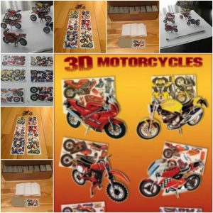 moto 1 Lot 15000 Mini Casse-Têtes 3d Plastifiés de Motos Articles Enfants
